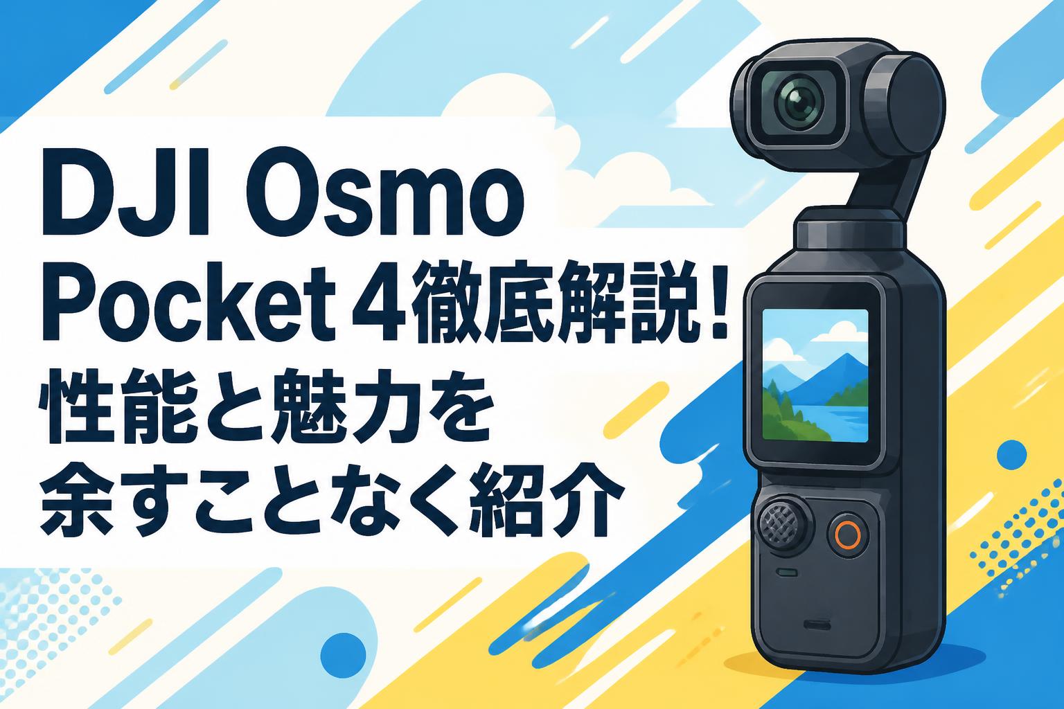 DJI Osmo Pocket 4徹底解説！性能と魅力を余すことなく紹介 | PANDA