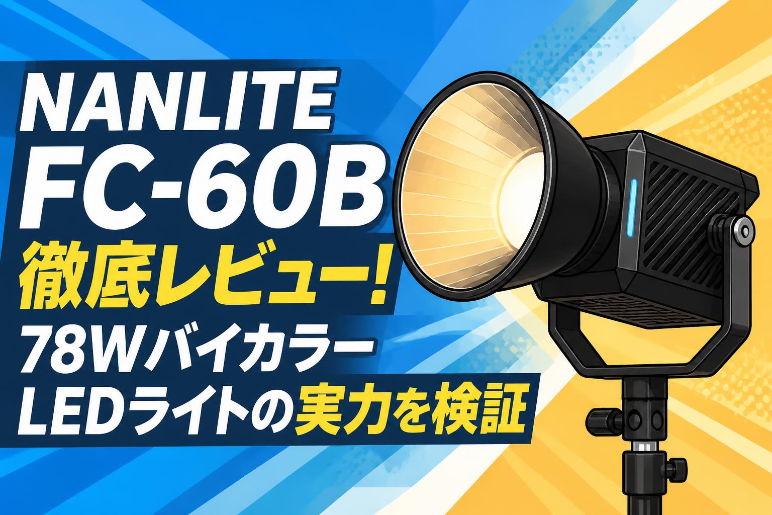 NANLITE FC-60B 徹底レビュー！78WバイカラーLEDライトの実力を検証