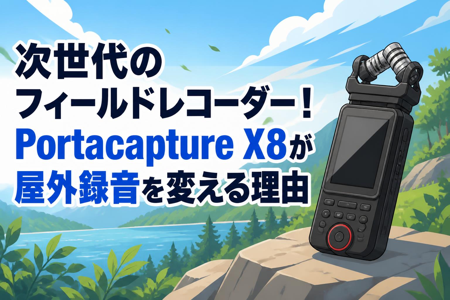 次世代のフィールドレコーダー！Portacapture X8が屋外録音を変える