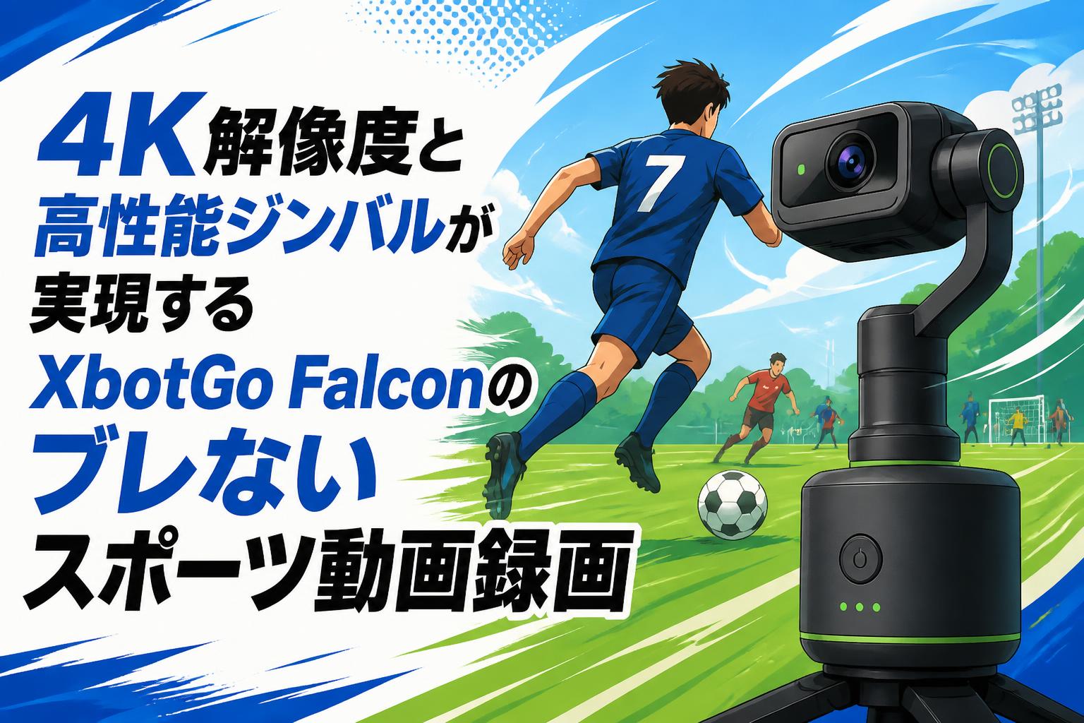 4K解像度と高性能ジンバルが実現するXbotGo Falconのブレないスポーツ