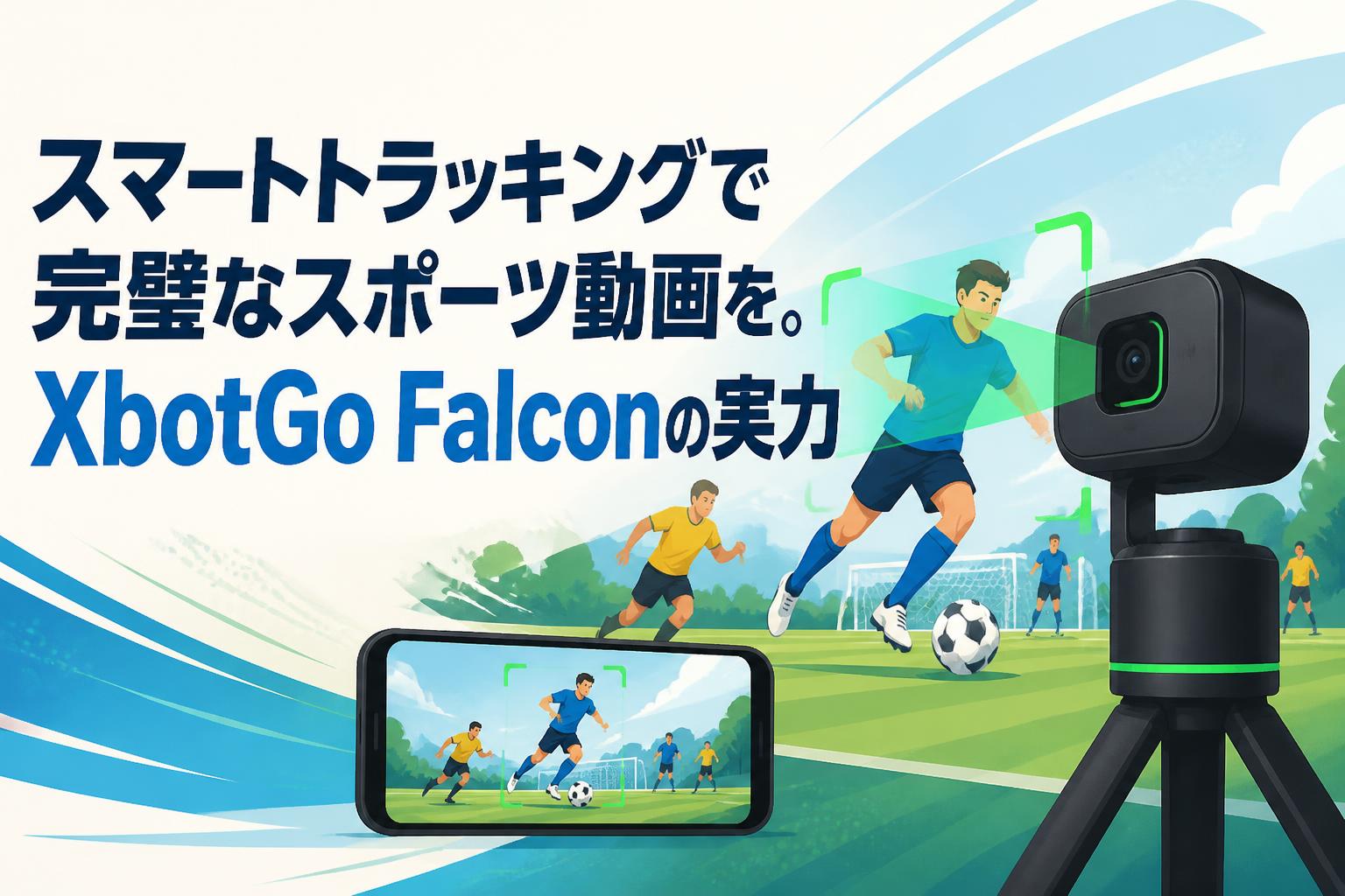 スマートトラッキングで完璧なスポーツ動画を。XbotGo Falconの実力