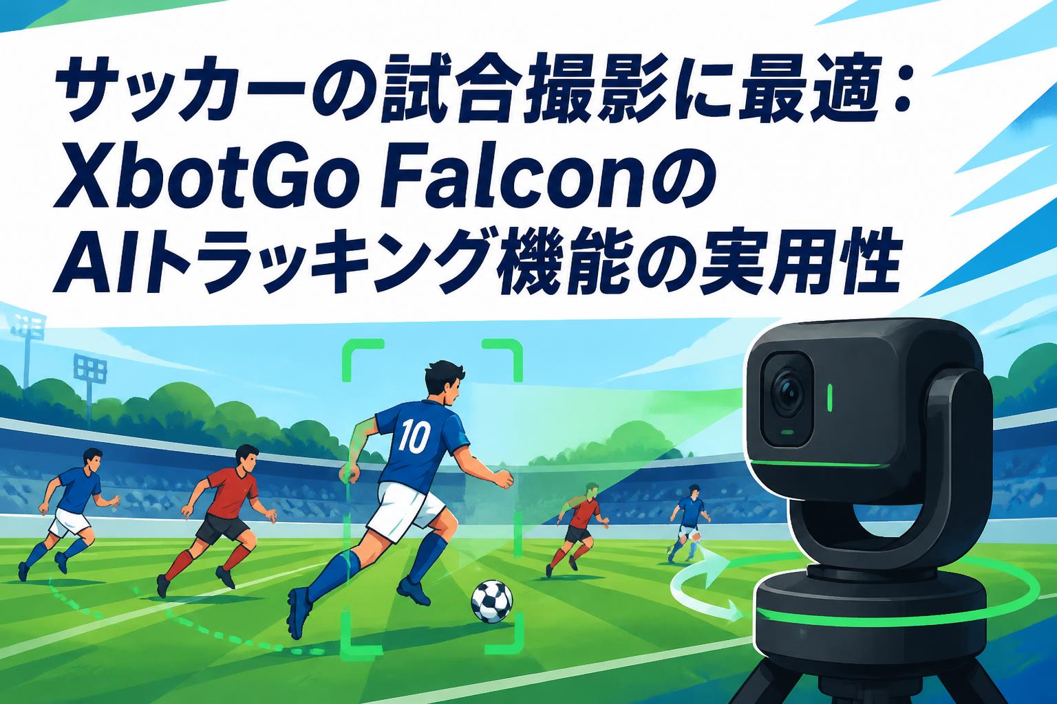 サッカーの試合撮影に最適：XbotGo FalconのAIトラッキング機能の実用