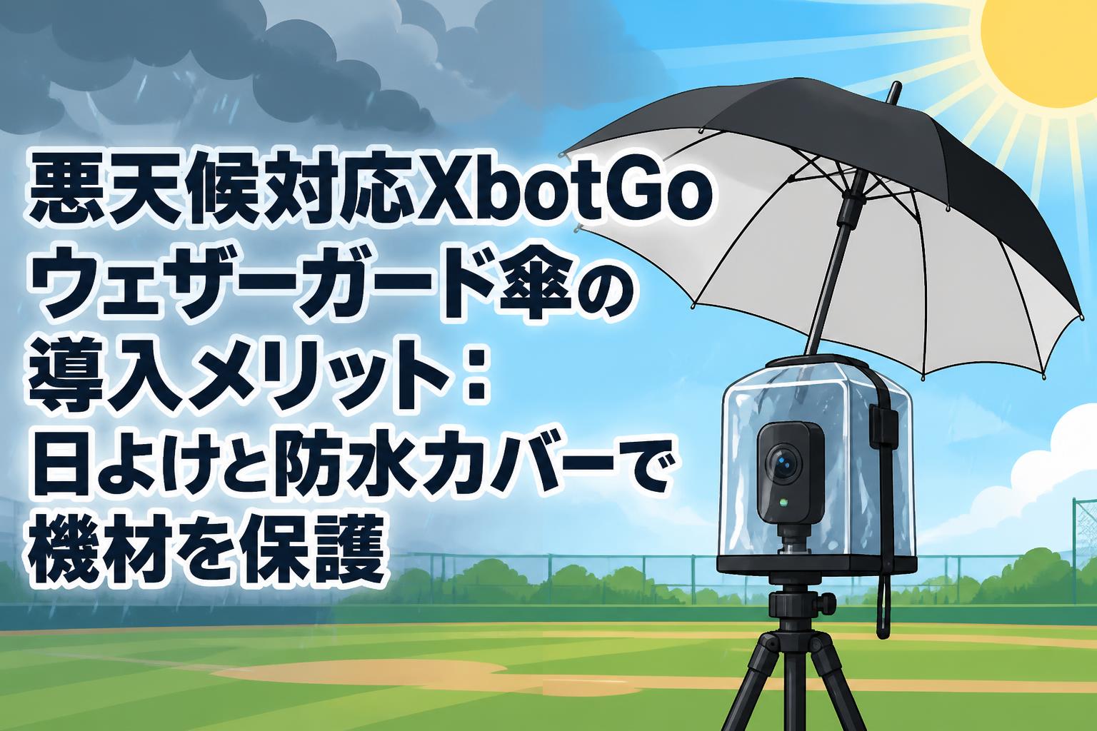 悪天候対応XbotGoウェザーガード傘の導入メリット：日よけと防水カバー