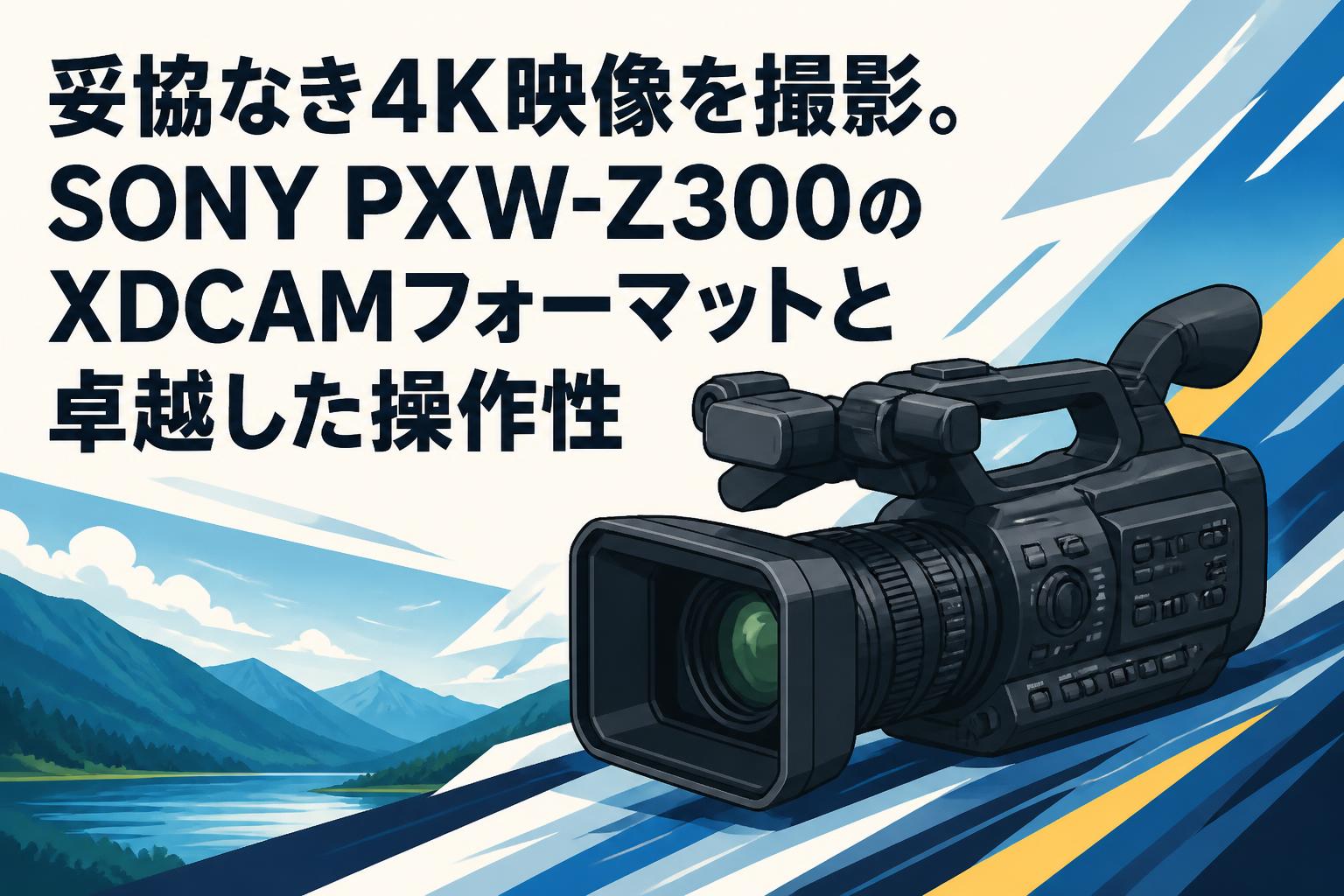 妥協なき4K映像を撮影。SONY PXW-Z300のXDCAMフォーマットと卓越した