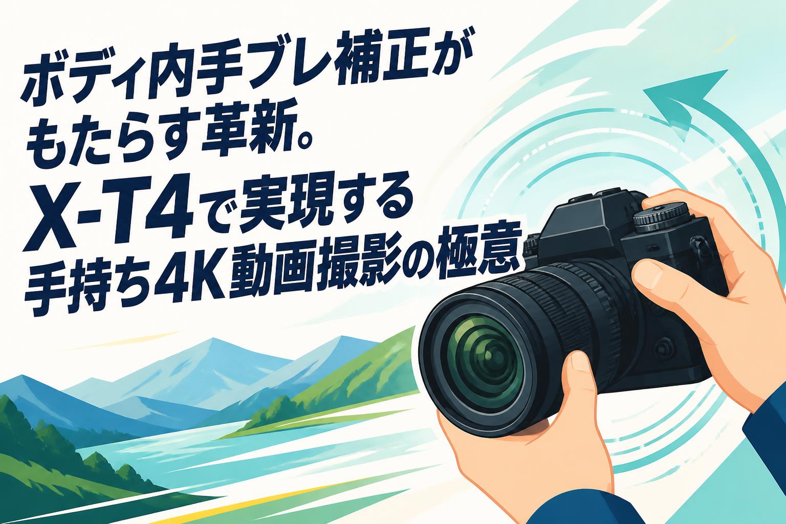 ボディ内手ブレ補正がもたらす革新。X-T4で実現する手持ち4K動画撮影の
