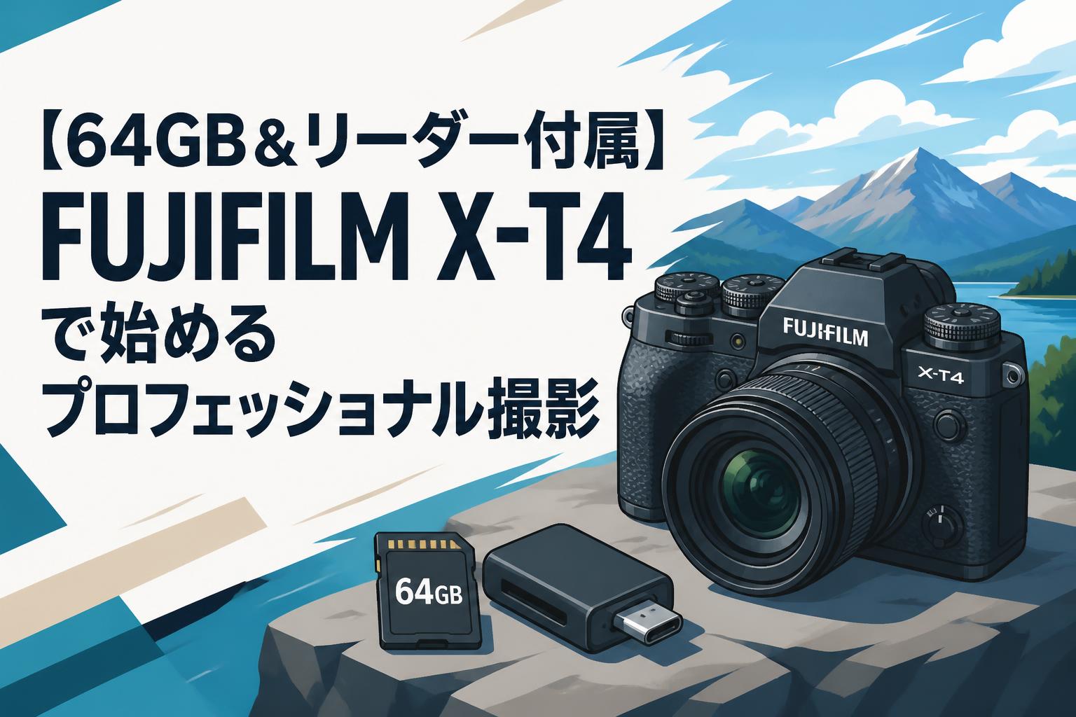 64GB＆リーダー付属】FUJIFILM X-T4で始めるプロフェッショナル撮影