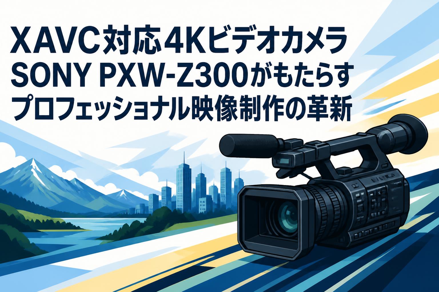 XAVC対応4KビデオカメラSONY PXW-Z300がもたらすプロフェッショナル