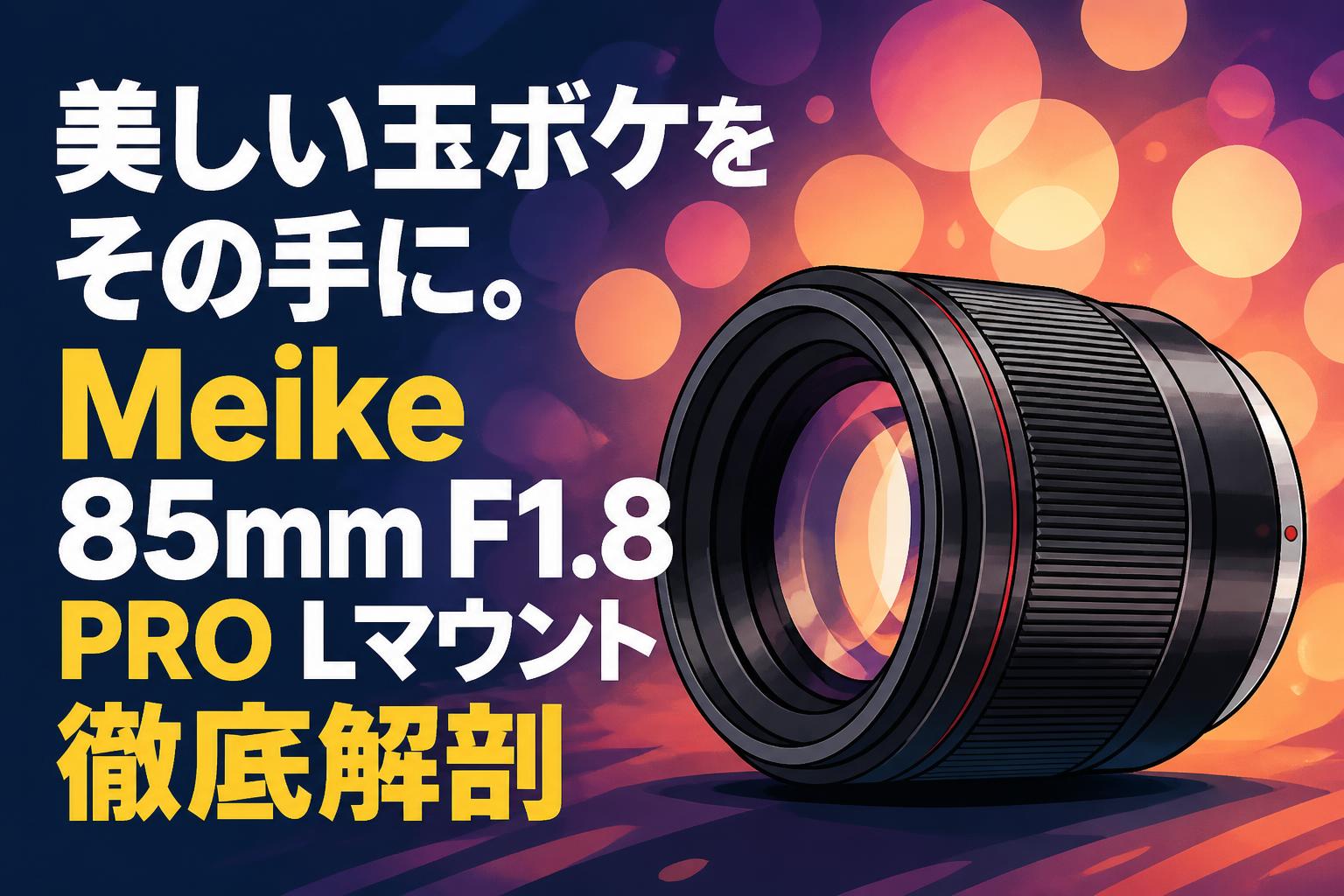 美しい玉ボケをその手に。Meike 85mm F1.8 PRO Lマウント徹底解剖