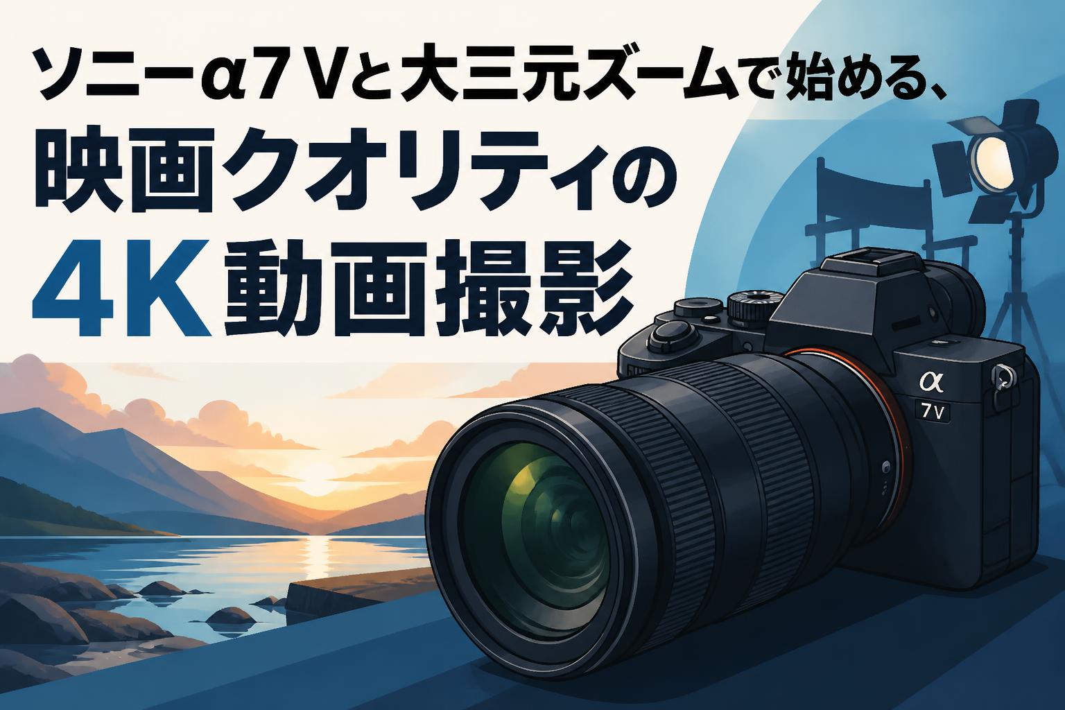 ソニーα7 Vと大三元ズームで始める、映画クオリティの4K動画撮影