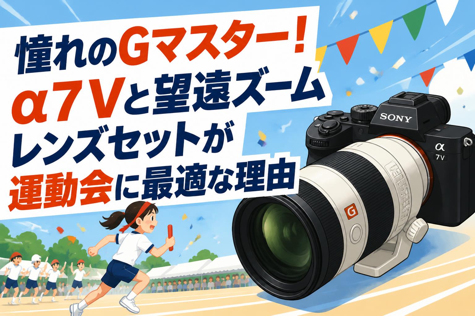 憧れのGマスター！α7 Vと望遠ズームレンズセットが運動会に最適な理由