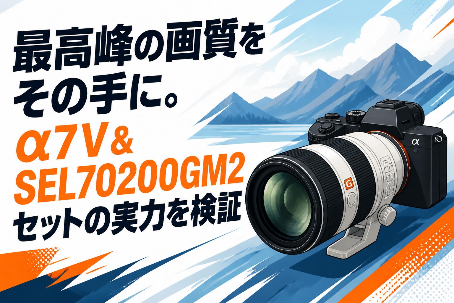 最高峰の画質をその手に。α7 V＆SEL70200GM2セットの実力を検証
