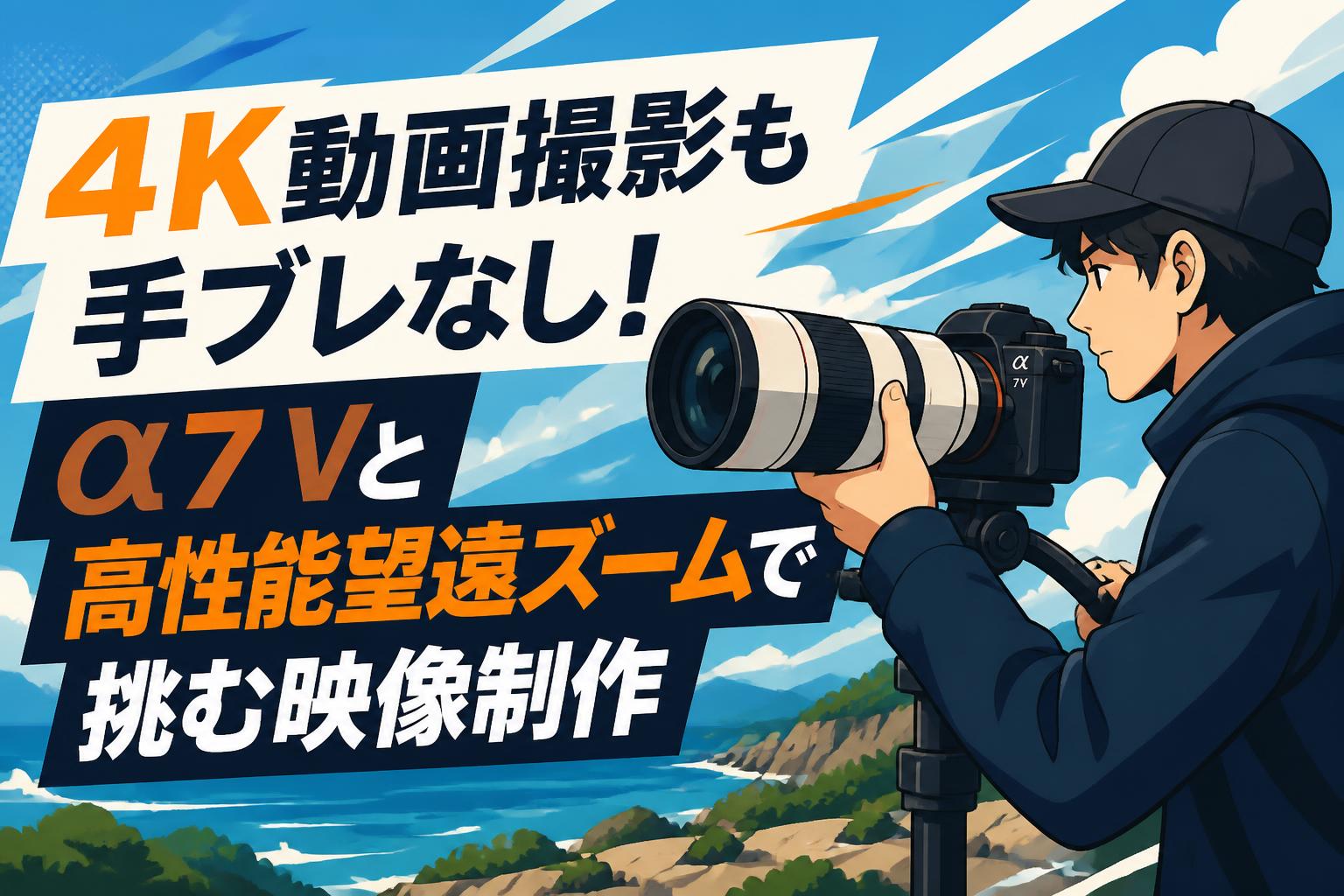 ✨SONY α57✨ダブルズーム✨高速AF✨超望遠✨動画撮影OK✨ 4K動画撮影も手ブレなし！α7 Vと高性能望遠ズームで挑む映像制作