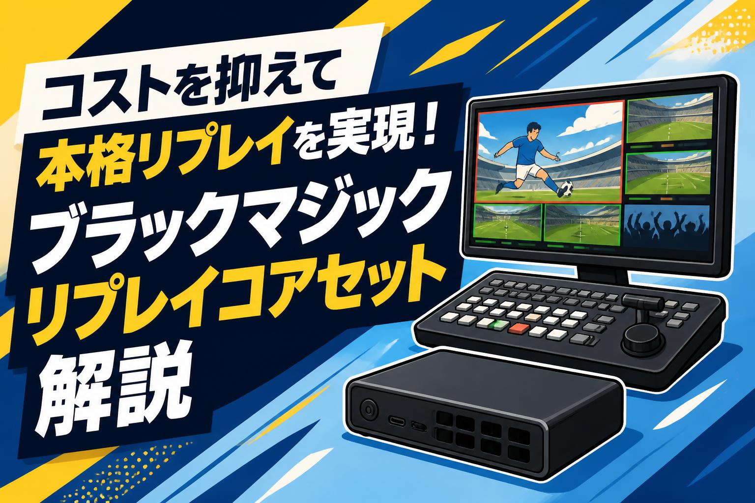 コストを抑えて本格リプレイを実現！ブラックマジックリプレイコア