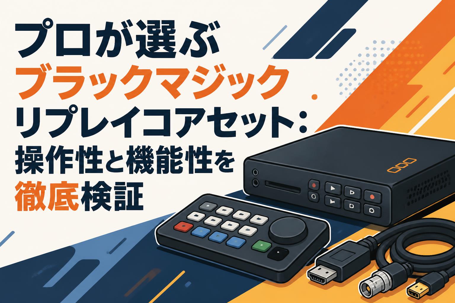プロが選ぶブラックマジックリプレイコアセット：操作性と機能性を徹底