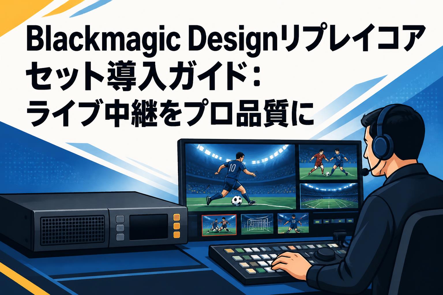 Blackmagic Designリプレイコアセット導入ガイド：ライブ中継をプロ