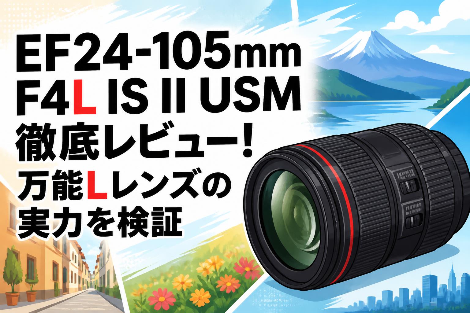 EF24-105mm F4L IS II USM徹底レビュー！万能Lレンズの実力を検証