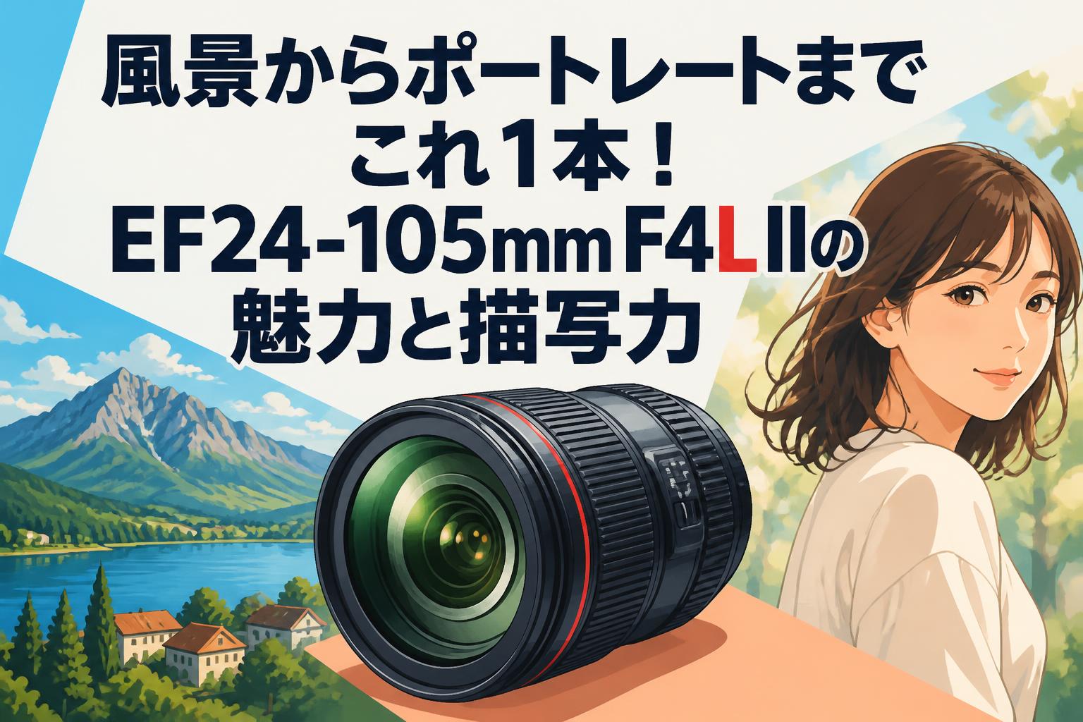 風景からポートレートまで❣️ Canon EF 24-105mm Lレンズ 風景からポートレートまでこれ1本！EF24-105mm F4L IIの魅力と描写力