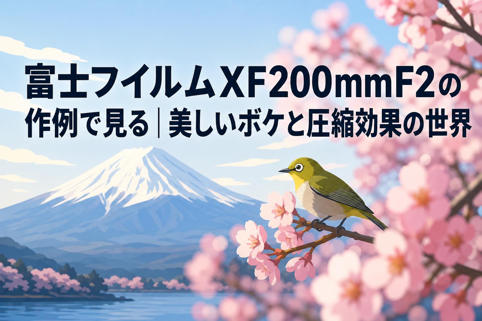 富士フイルムXF200mmF2の作例で見る｜美しいボケと圧縮効果の世界