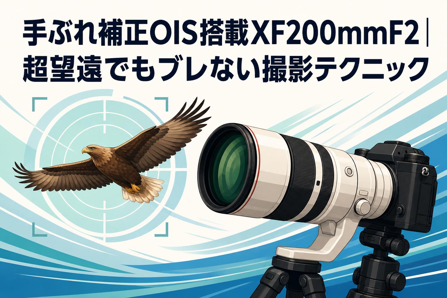 手ぶれ補正OIS搭載XF200mmF2｜超望遠でもブレない撮影テクニック