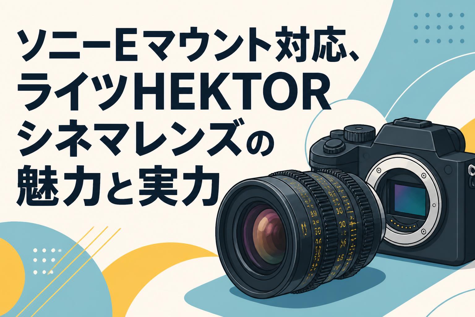 ソニーEマウント対応、ライツHEKTORシネマレンズの魅力と実力 | PANDA