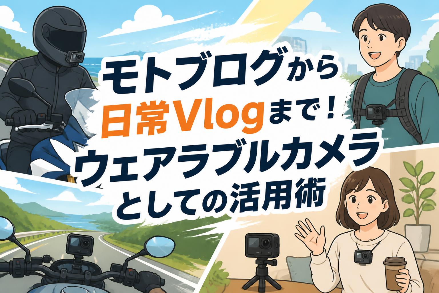 モトブログから日常Vlogまで！ウェアラブルカメラとしての活用術