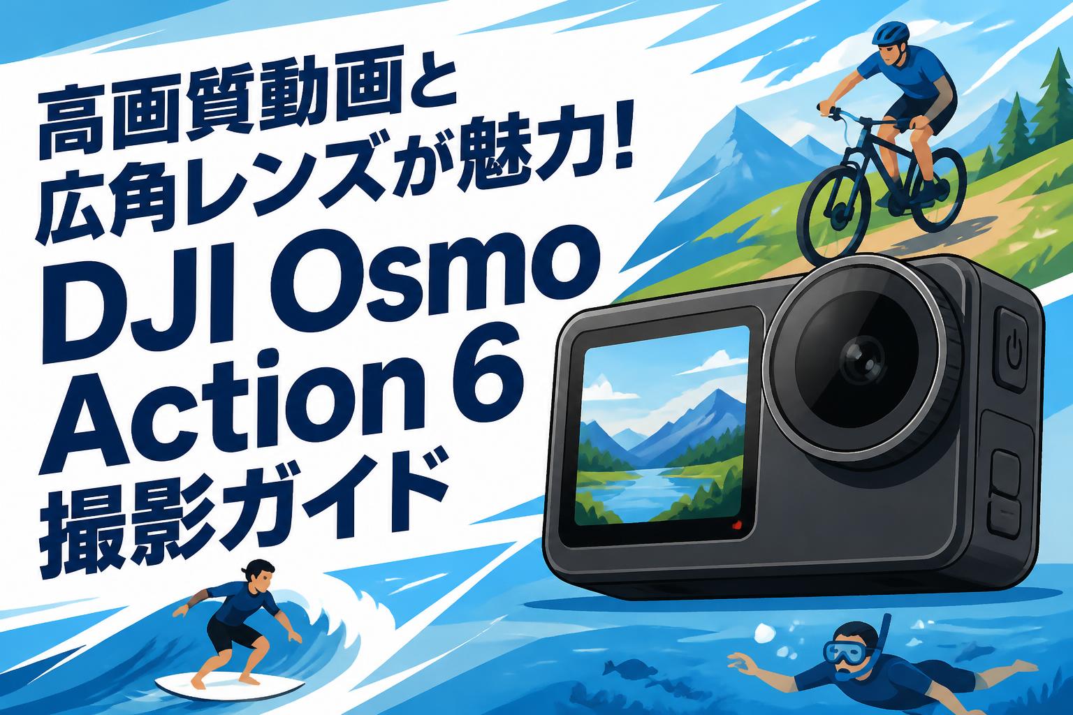 高画質動画と広角レンズが魅力！DJI Osmo Action 6撮影ガイド | PANDA