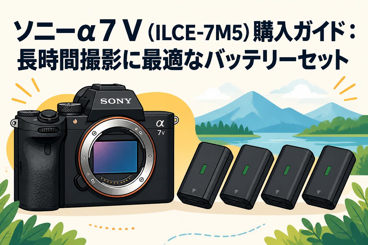SONY α7Ⅱ本体　バッテリーセットシャッター枚数少！ ソニーα7 V（ILCE-7M5）購入ガイド：長時間撮影に最適なバッテリー
