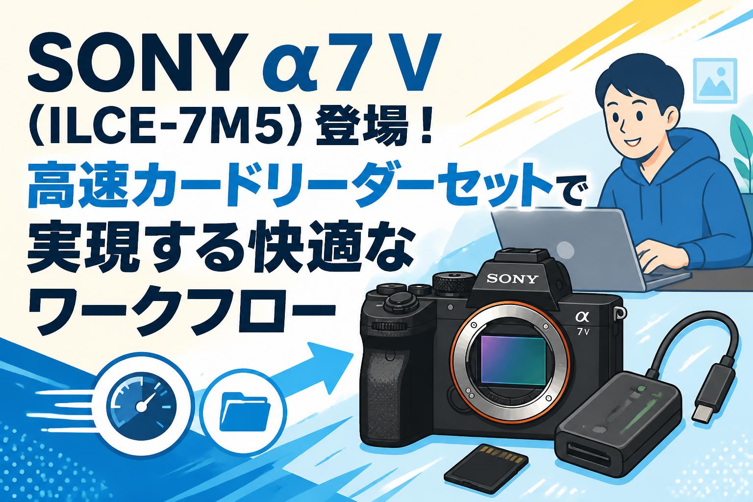 SONY α7V ILCE-7M5 極上品 CFex-A256G＆カードリーダ付 SONY α7 V（ILCE-7M5）登場！高速カードリーダーセットで実現する快適