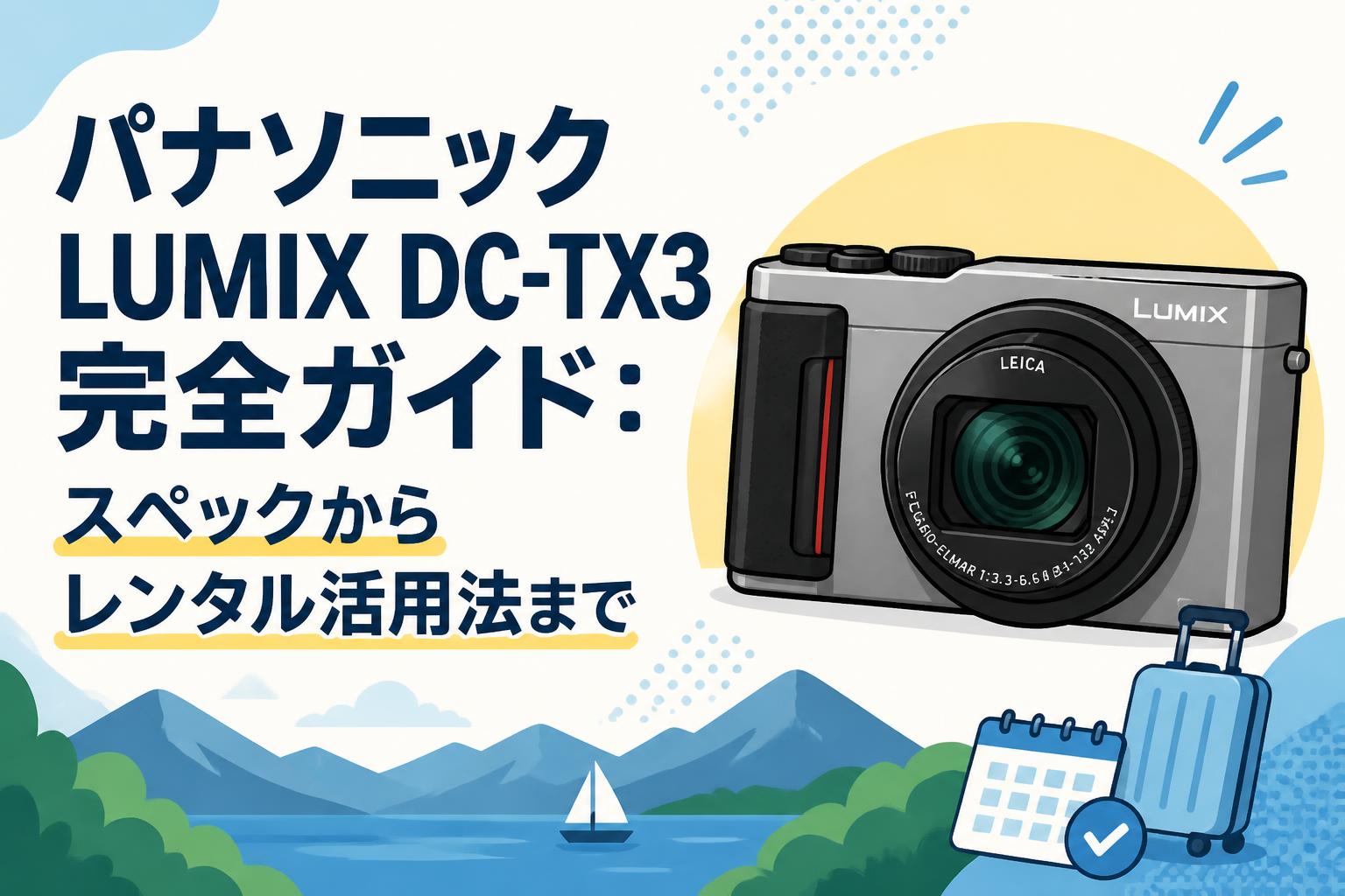 d*2様 Panasonic LUMIX コンパクトデジタルカメラ 3台 ※動作 パナソニックLUMIX DC-TX3完全ガイド：スペックからレンタル活用法まで