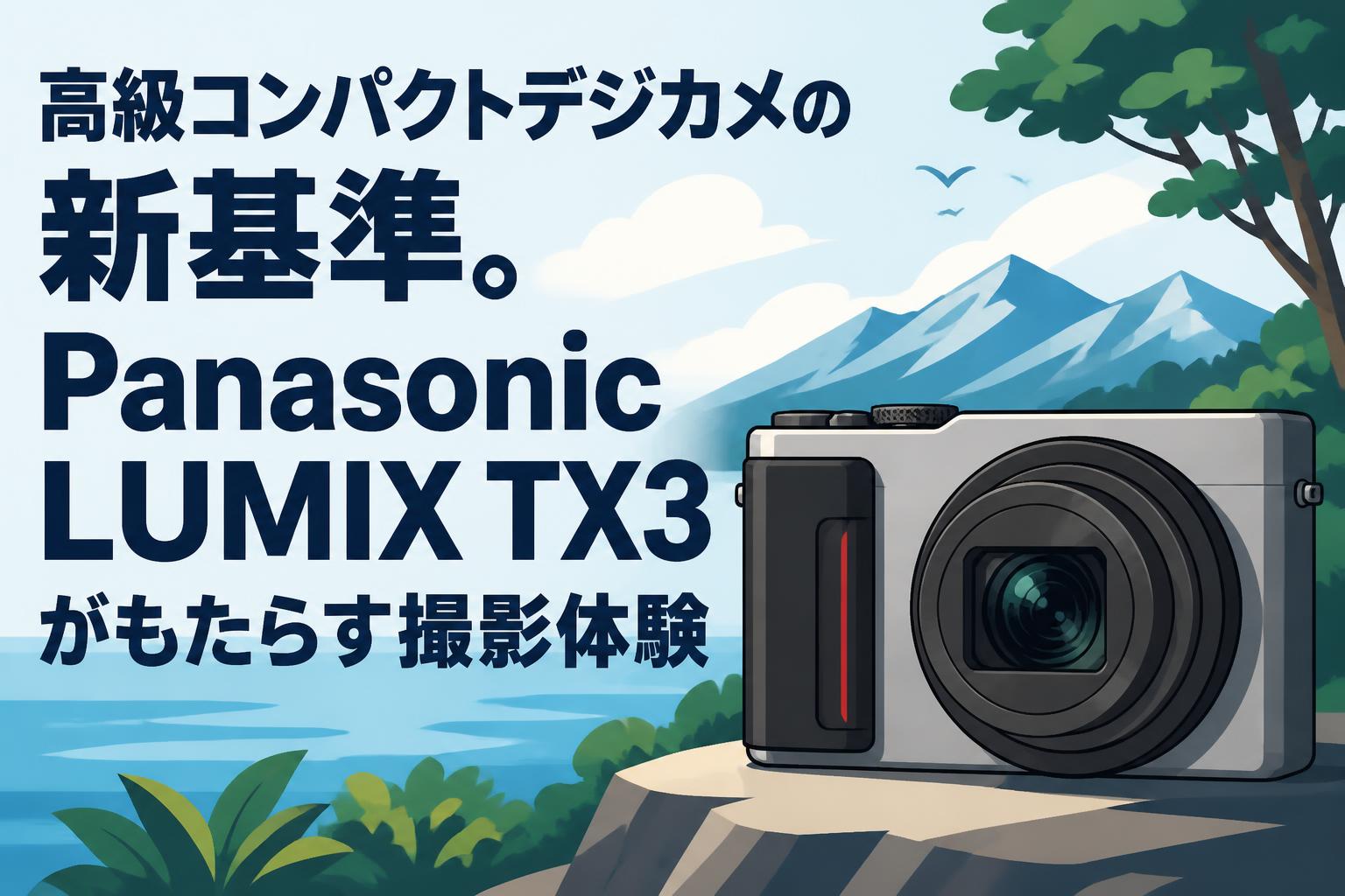 高級コンパクトデジカメの新基準。Panasonic LUMIX TX3がもたらす撮影