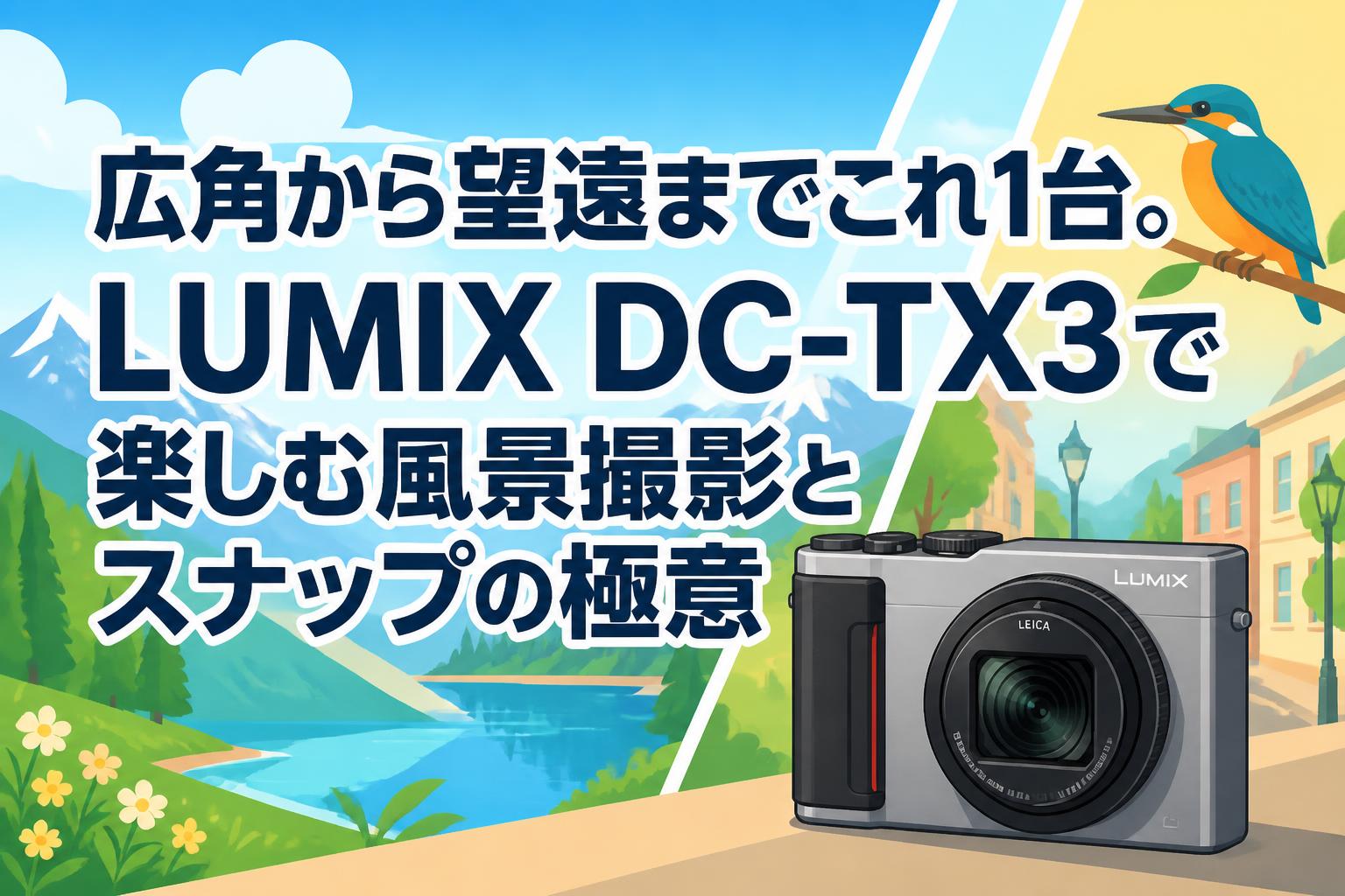 広角から望遠までこれ1台。LUMIX DC-TX3で楽しむ風景撮影とスナップの