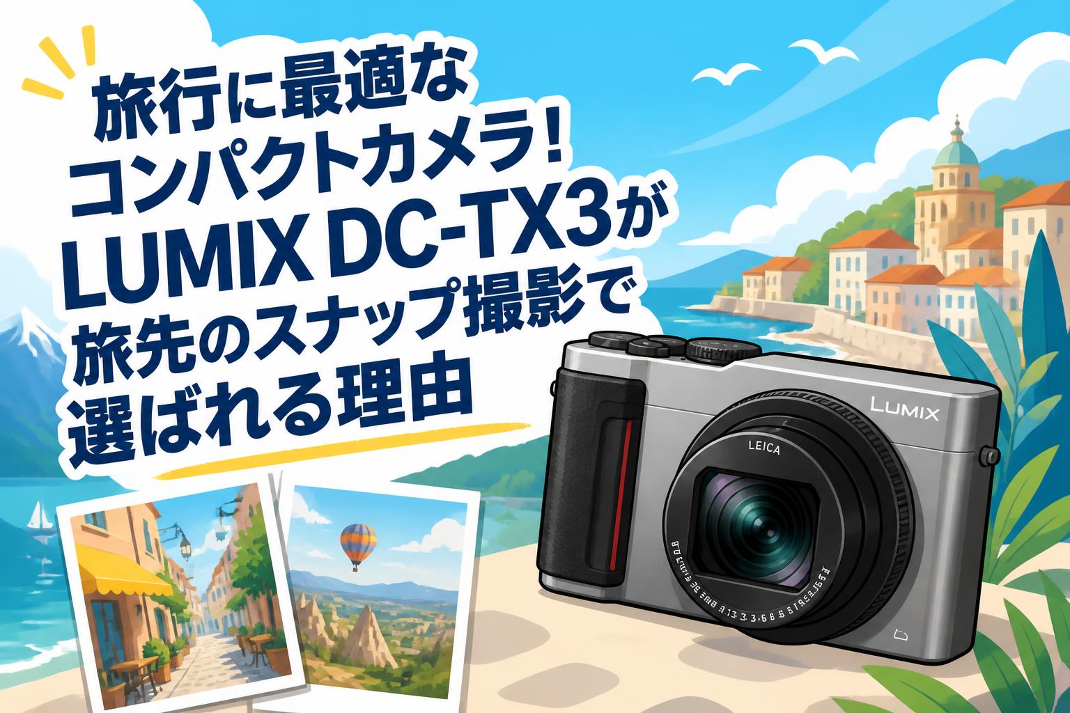 旅行に最適なコンパクトカメラ！LUMIX DC-TX3が旅先のスナップ撮影で