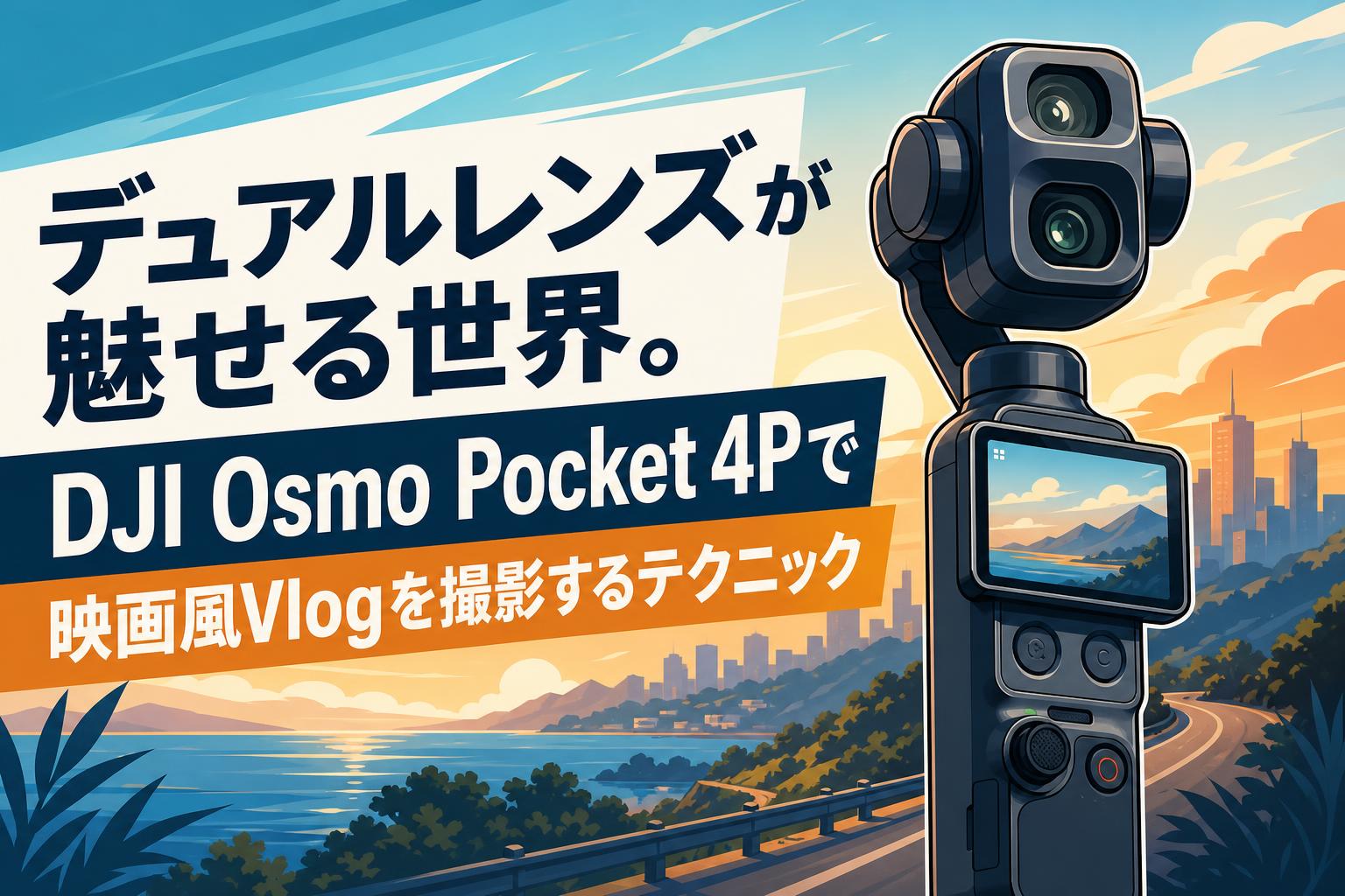 デュアルレンズが魅せる世界。DJI Osmo Pocket 4Pで映画風Vlogを撮影