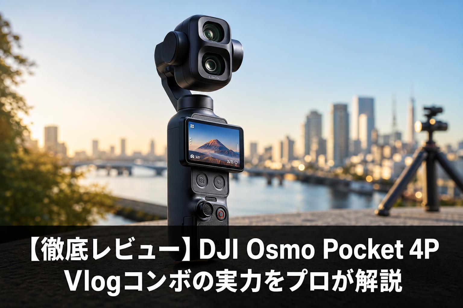 徹底レビュー】DJI Osmo Pocket 4P Vlogコンボの実力をプロが解説