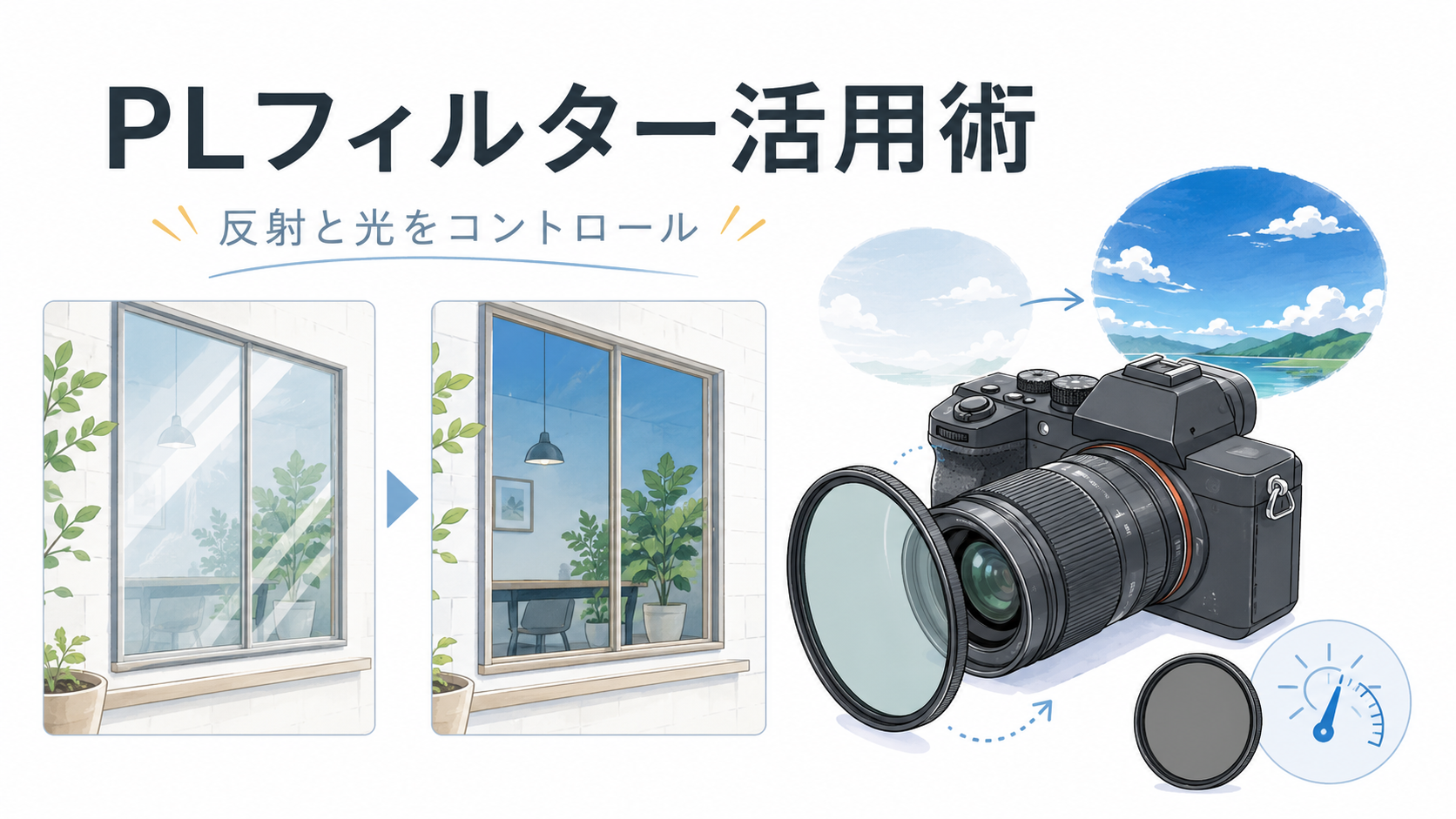 最新PLフィルター活用術「反射が消える魔法」じゃない。角度で操る偏光