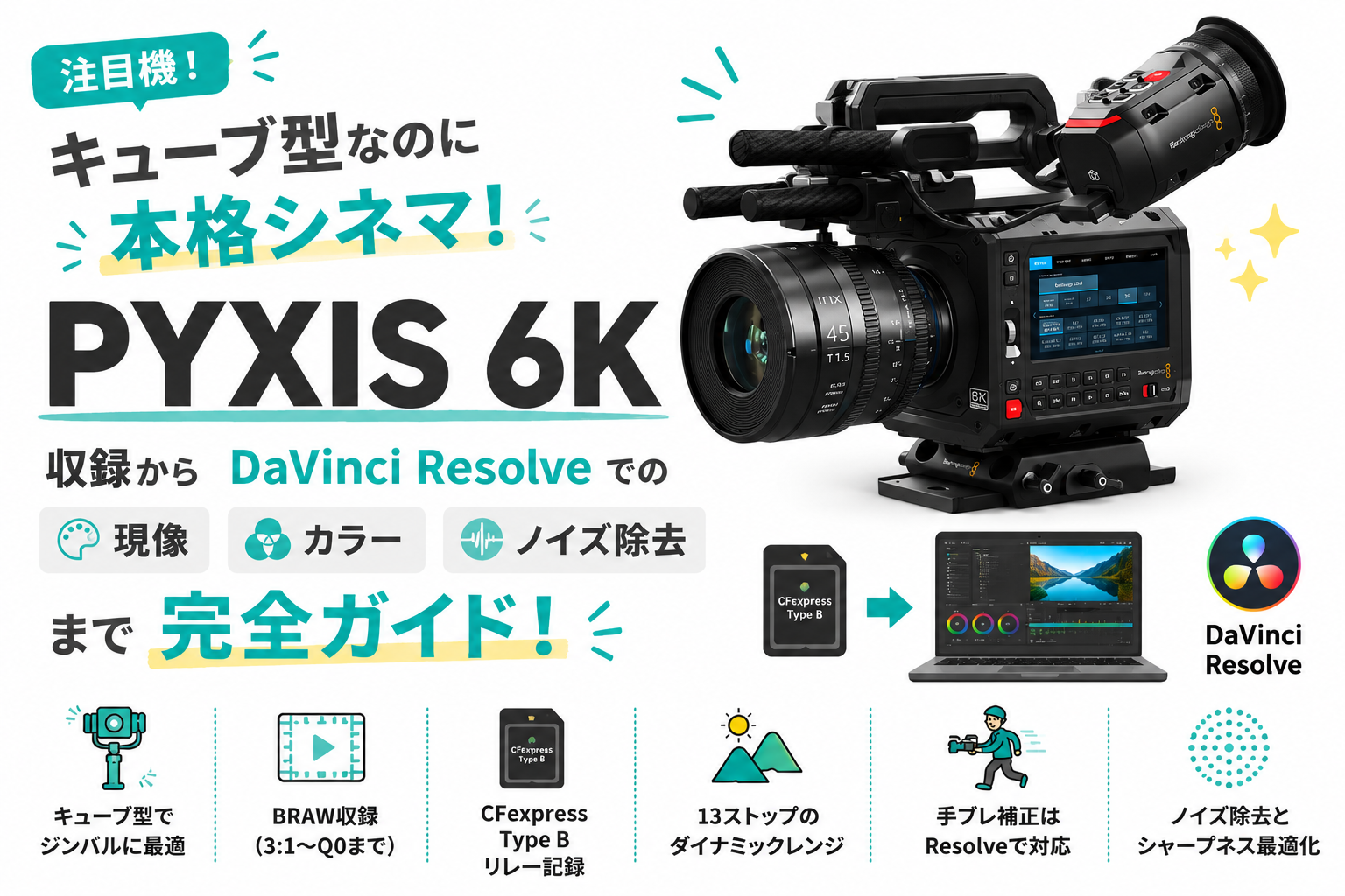 Blackmagic PYXIS 6K 無償トレーニング アーカイブ | PANDA TIMES