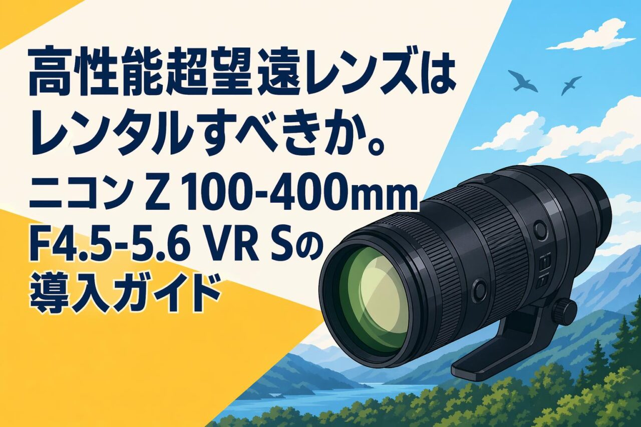 高性能超望遠レンズはレンタルすべきか。ニコン Z 100-400mm F4.5-5.6