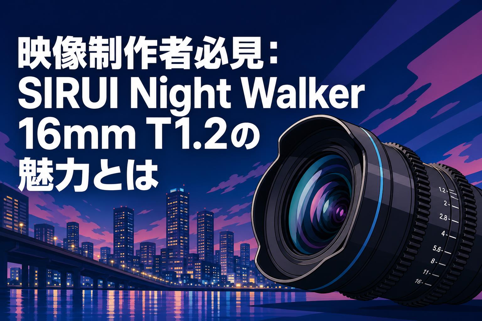 映像制作者必見：SIRUI Night Walker 16mm T1.2の魅力とは | PANDA