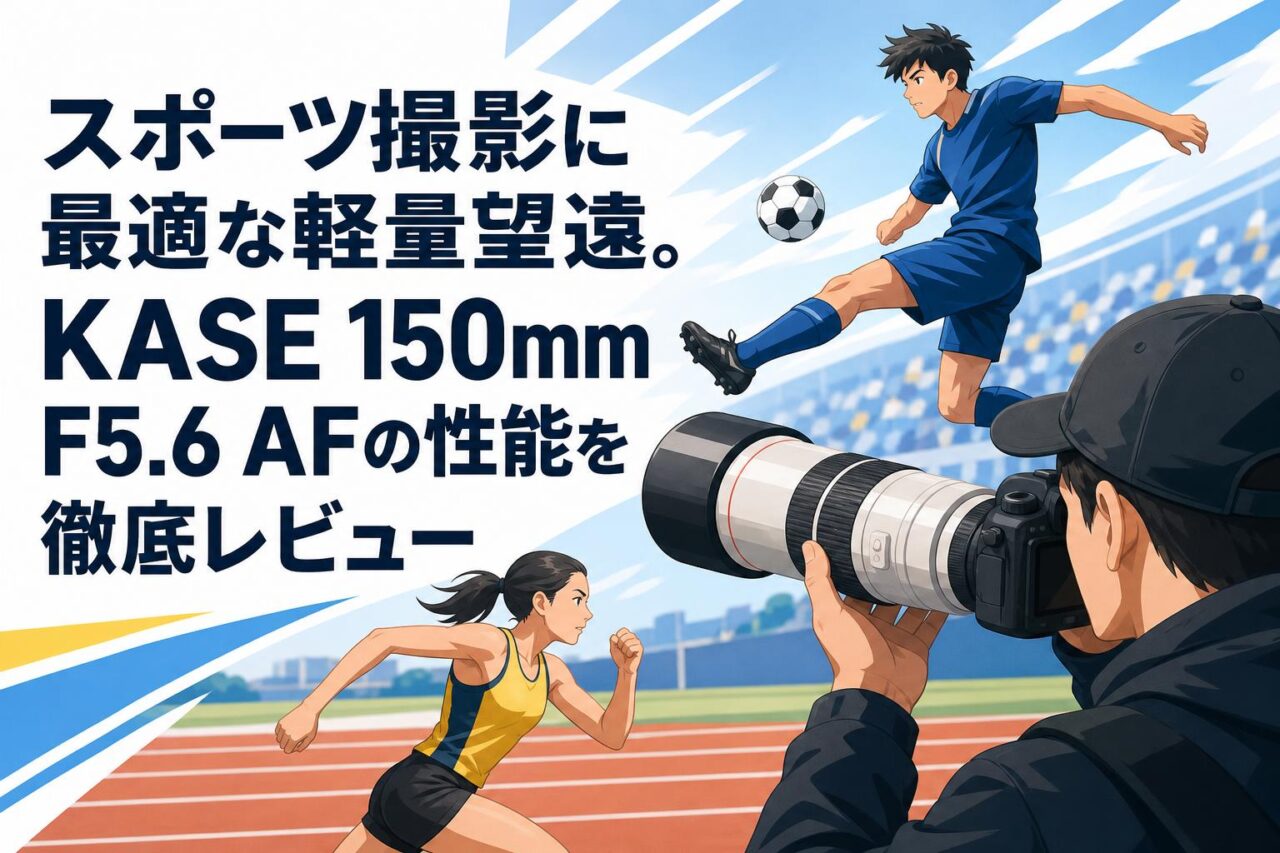 スポーツ撮影に最適な軽量望遠。KASE 150mm F5.6 AFの性能を徹底