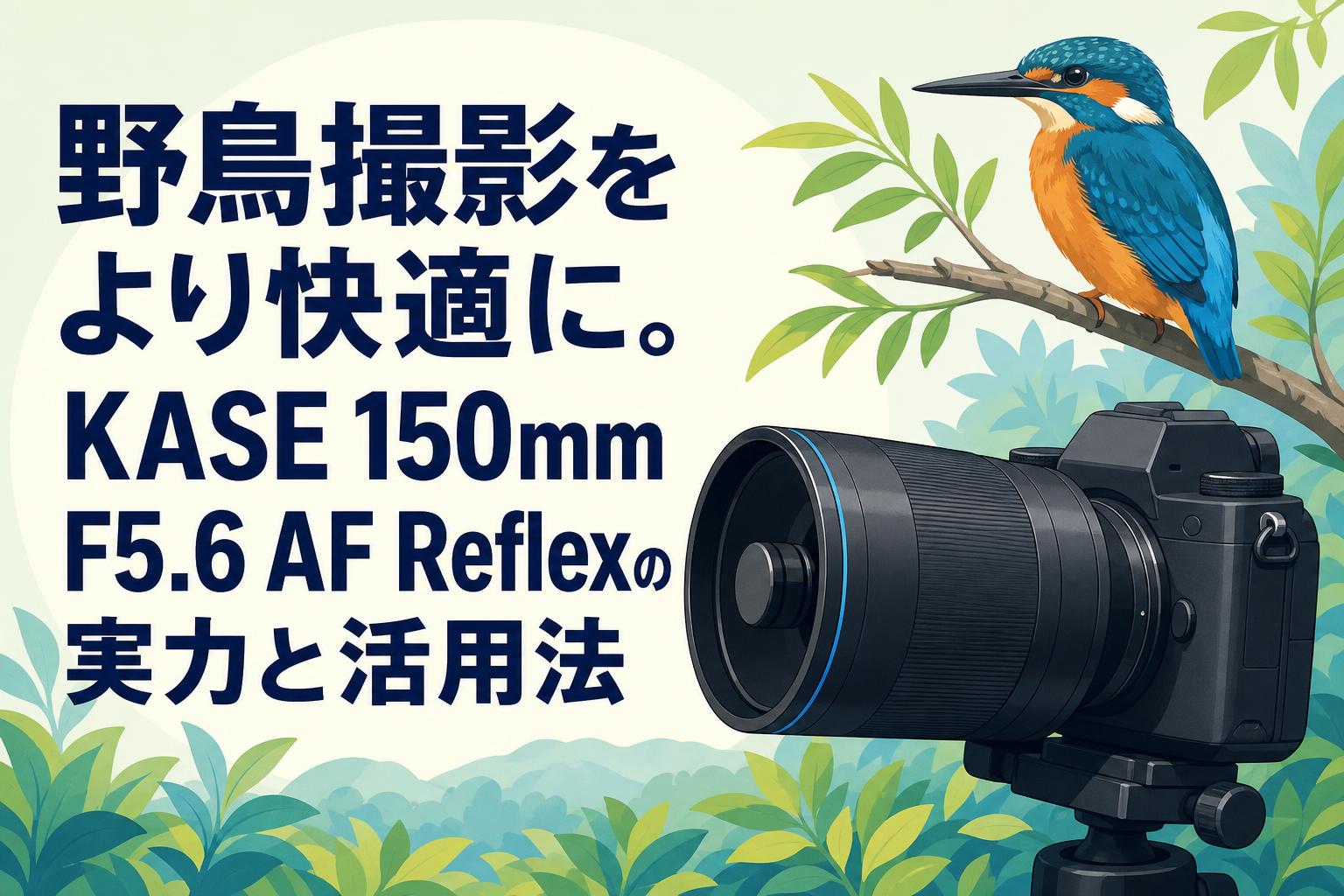 野鳥撮影をより快適に。KASE 150mm F5.6 AF Reflexの実力と活用法