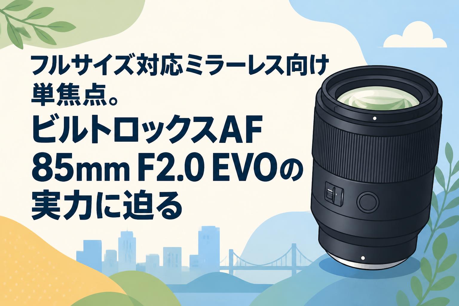 フルサイズ対応ミラーレス向け単焦点。ビルトロックスAF 85mm F2.0 EVO