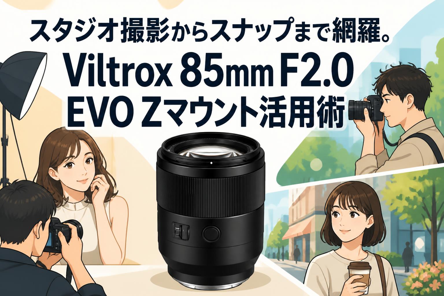スタジオ撮影からスナップまで網羅。Viltrox 85mm F2.0 EVO Zマウント