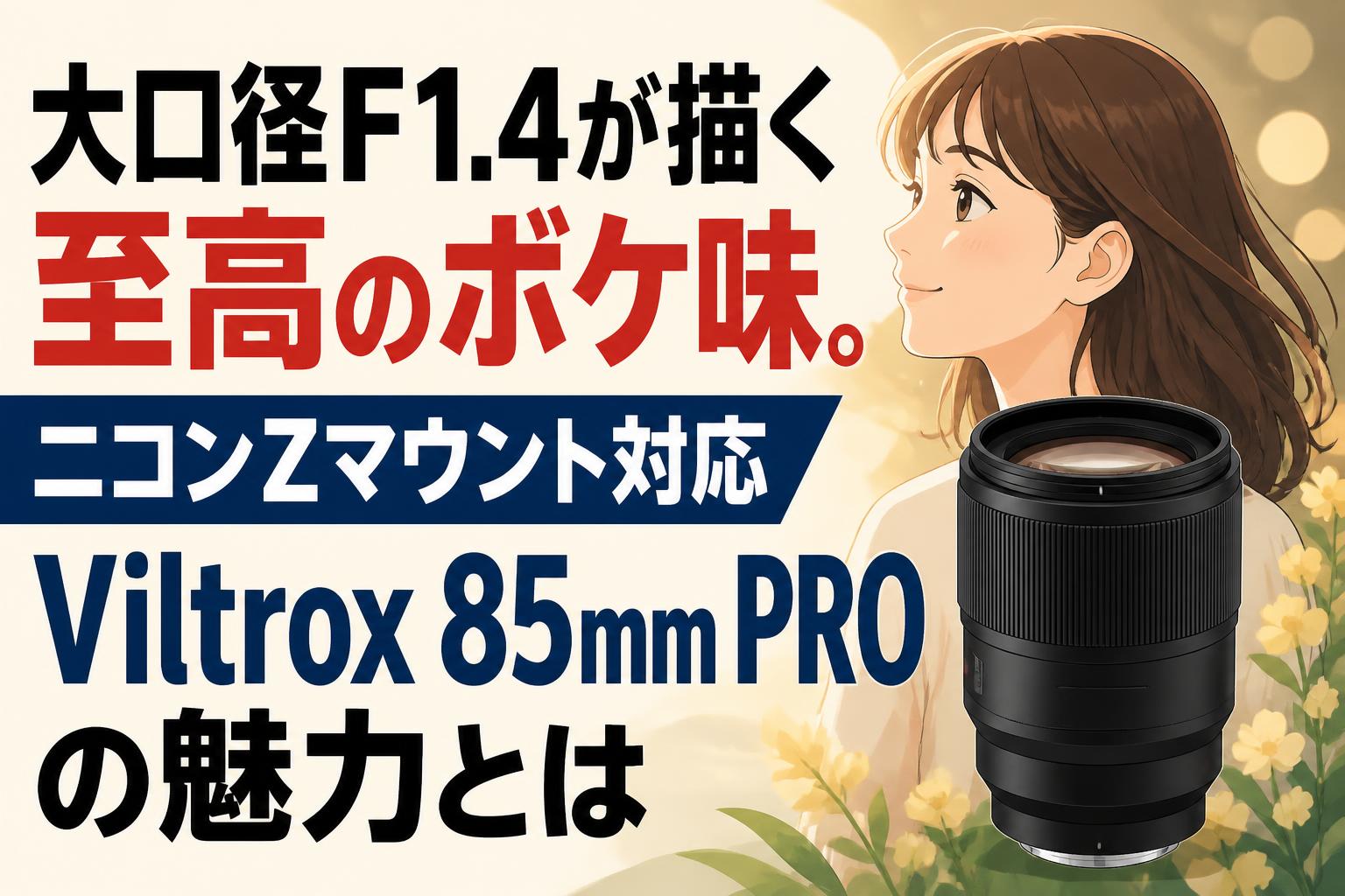大口径F1.4が描く至高のボケ味。ニコンZマウント対応Viltrox 85mm PRO