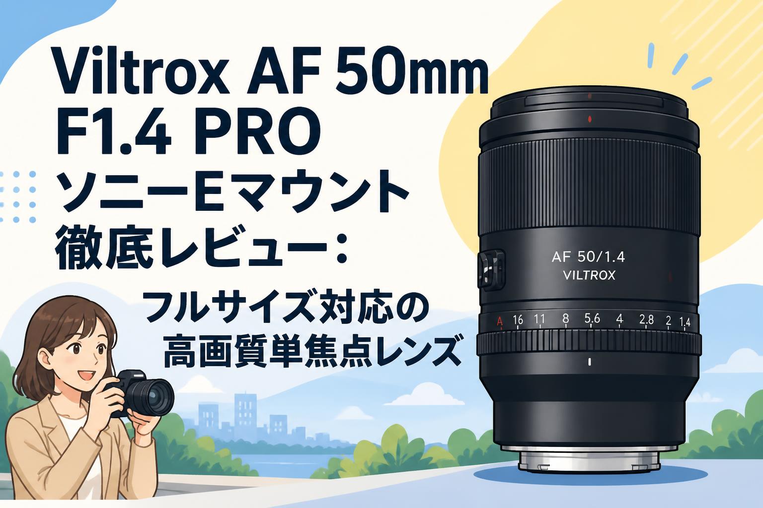 Viltrox AF 50mm F1.4 PRO ソニーEマウント徹底レビュー：フルサイズ