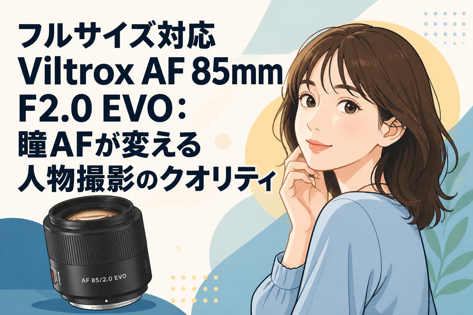 フルサイズ対応Viltrox AF 85mm F2.0 EVO：瞳AFが変える人物撮影の
