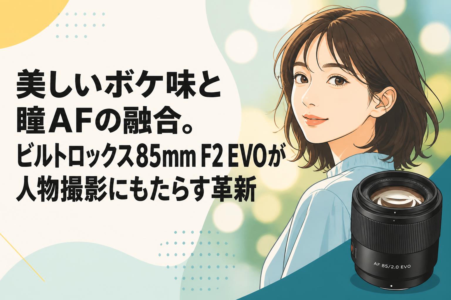 美しいボケ味と瞳AFの融合。ビルトロックス85mm F2 EVOが人物撮影に