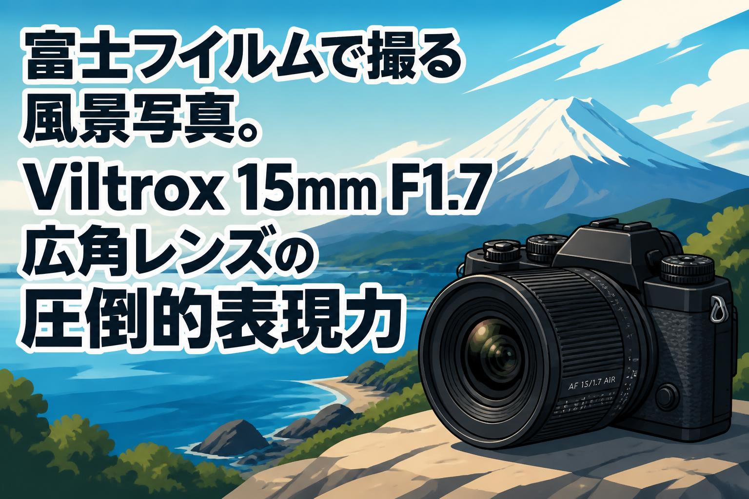 富士フイルムで撮る風景写真。Viltrox 15mm F1.7広角レンズの圧倒的