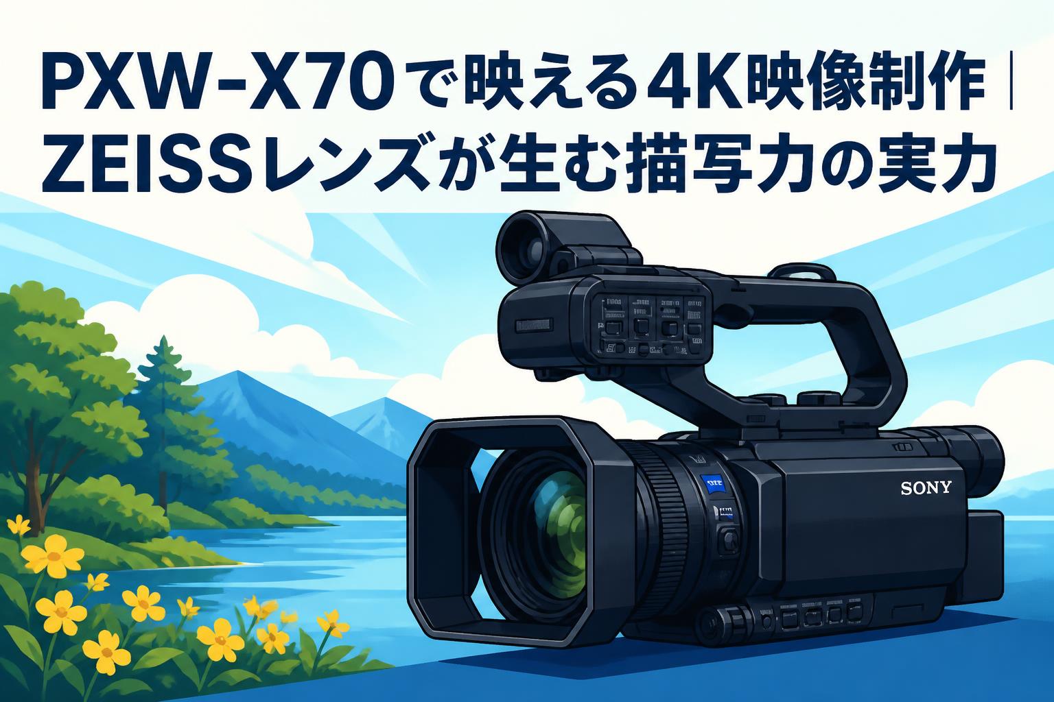 PXW-X70で映える4K映像制作｜ZEISSレンズが生む描写力の実力 | PANDA