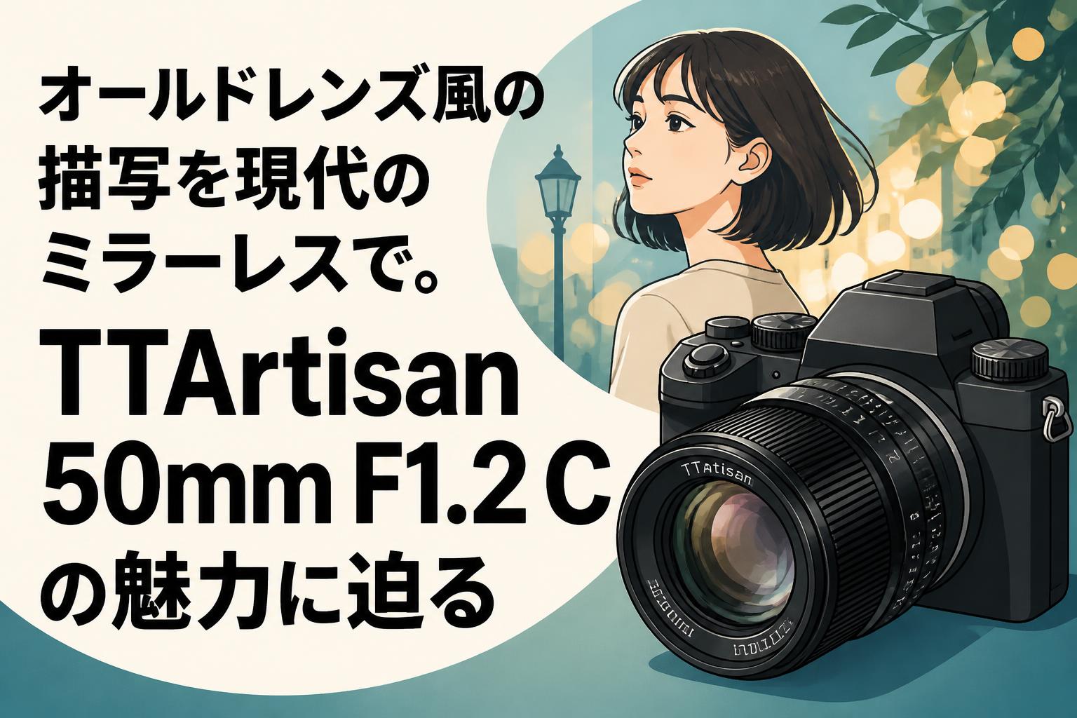 オールドレンズ風の描写を現代のミラーレスで。TTArtisan 50mm F1.2 C
