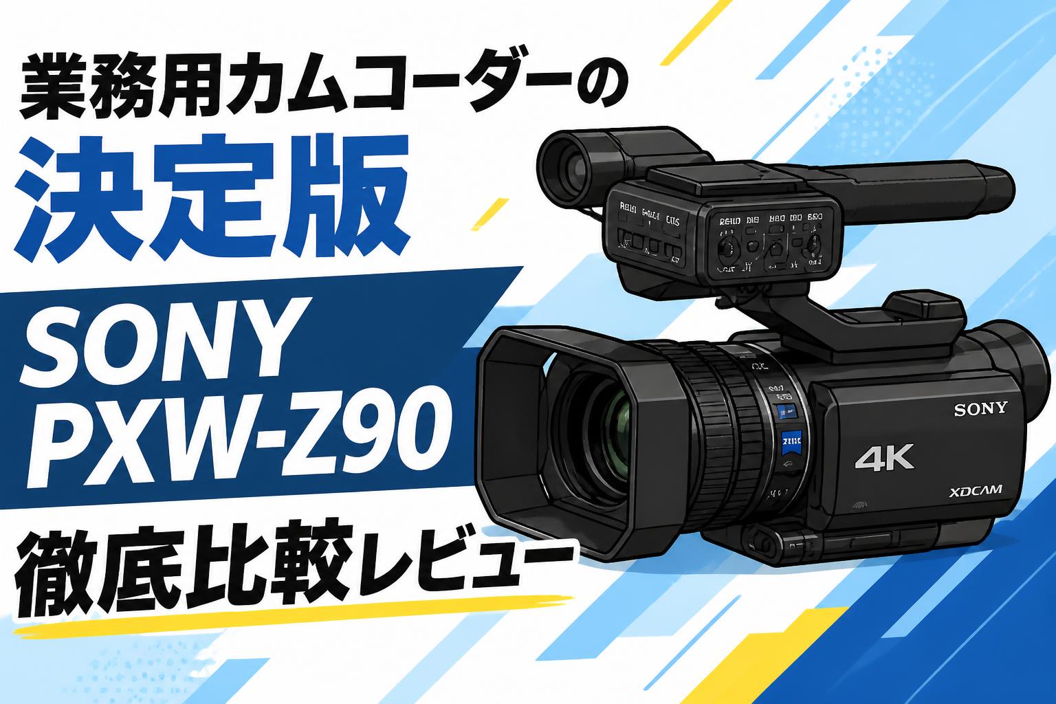業務用カムコーダーの決定版 SONY PXW-Z90徹底比較レビュー | PANDA